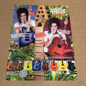 Blues Saraceno - Samick Guitars - 1996 Print Advertisement